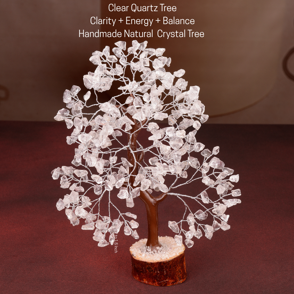 Clear Quartz Tree Silver Wire