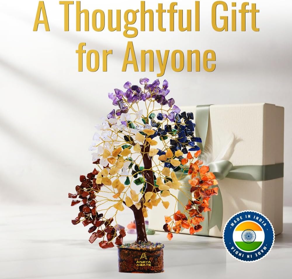 Seven Chakra Tree With Tree of Life Pendants,Bracelets Set