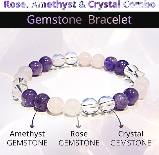 Rose Quartz Amethyst Bracelet