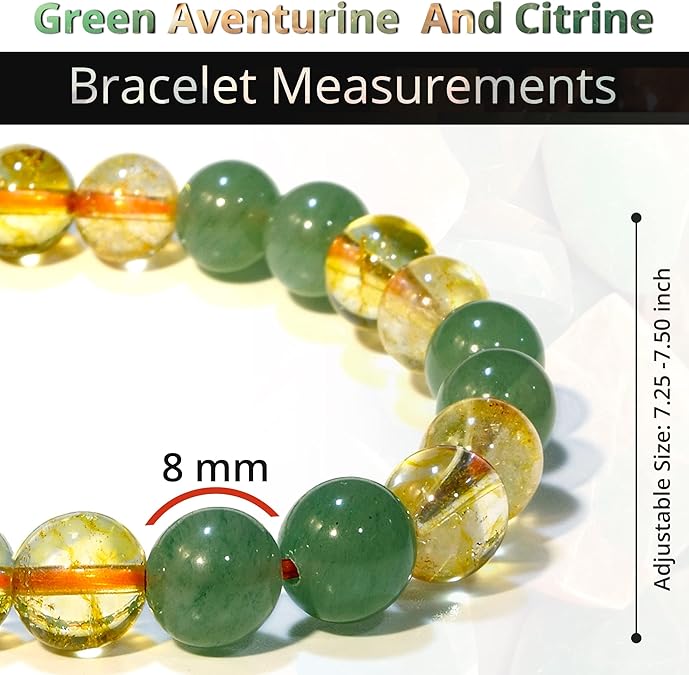 Citrine Green Aventurine Bracelet