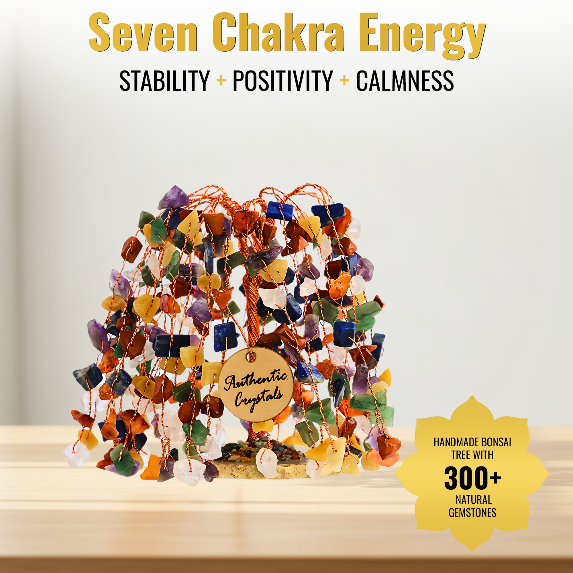 Seven Chakra Tree Khajure Copper Wire