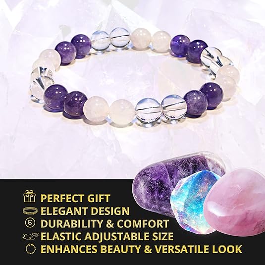 Rose Quartz Amethyst Bracelet