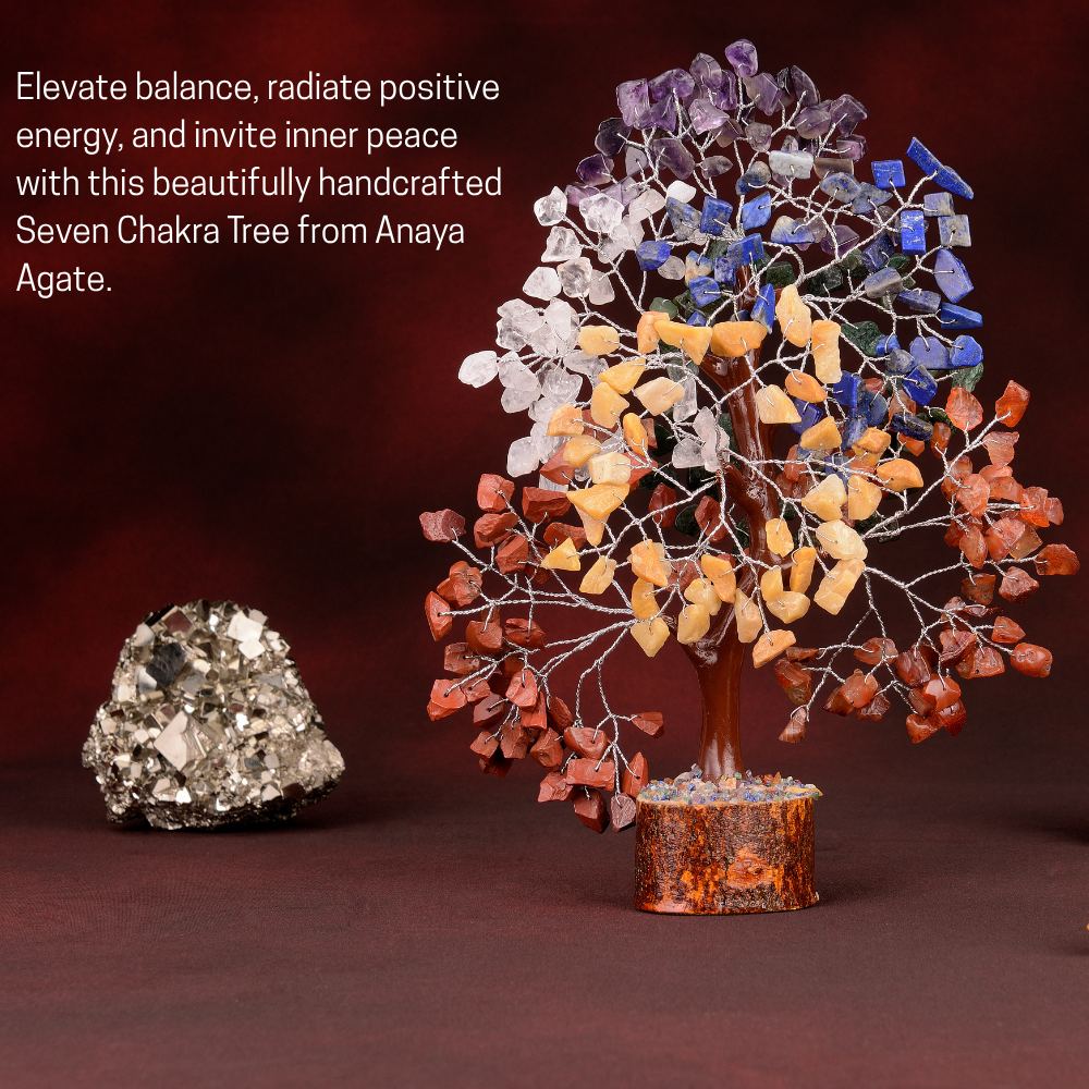 Seven Chakra Tree Silver Wire