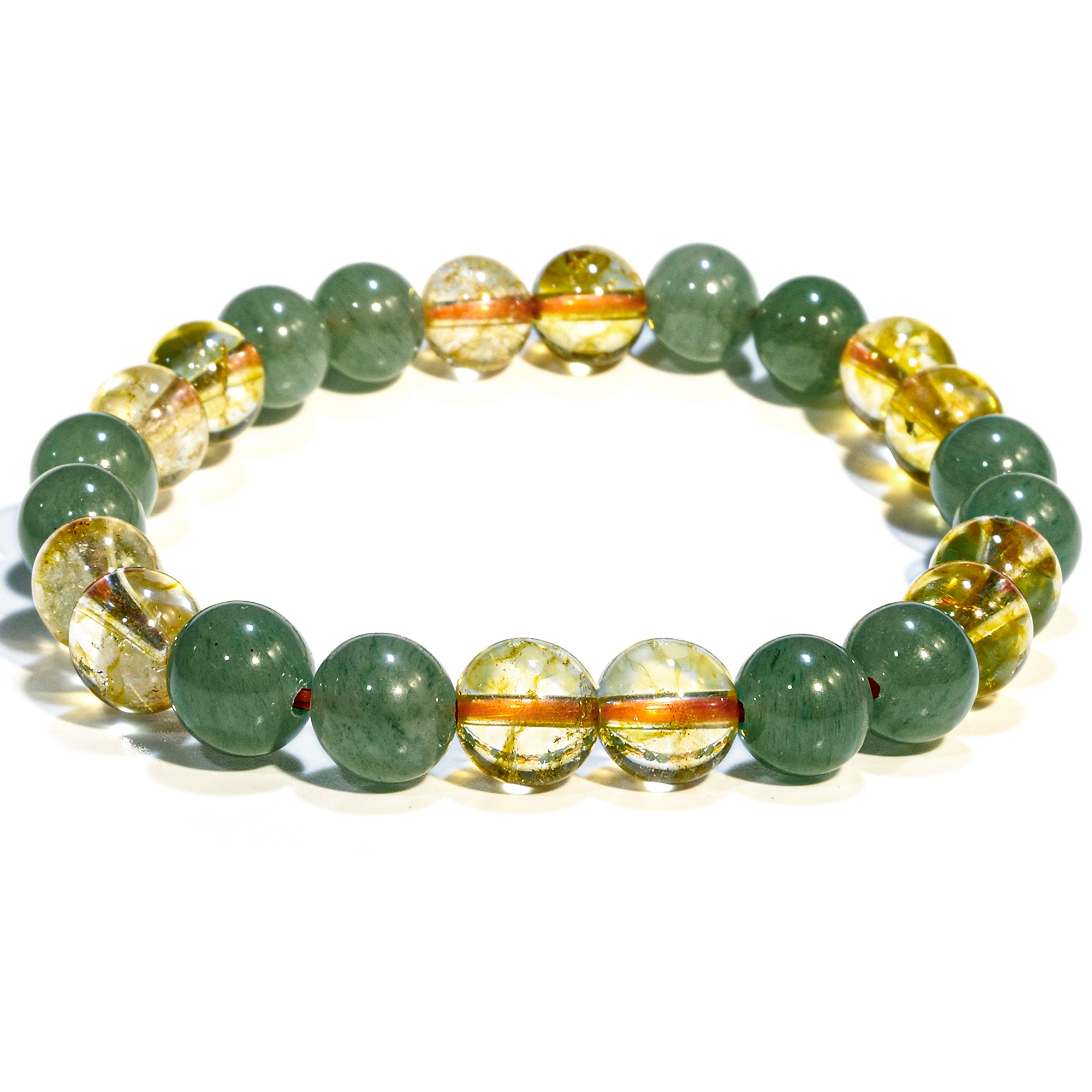 Citrine Green Aventurine Abundance Bracelet