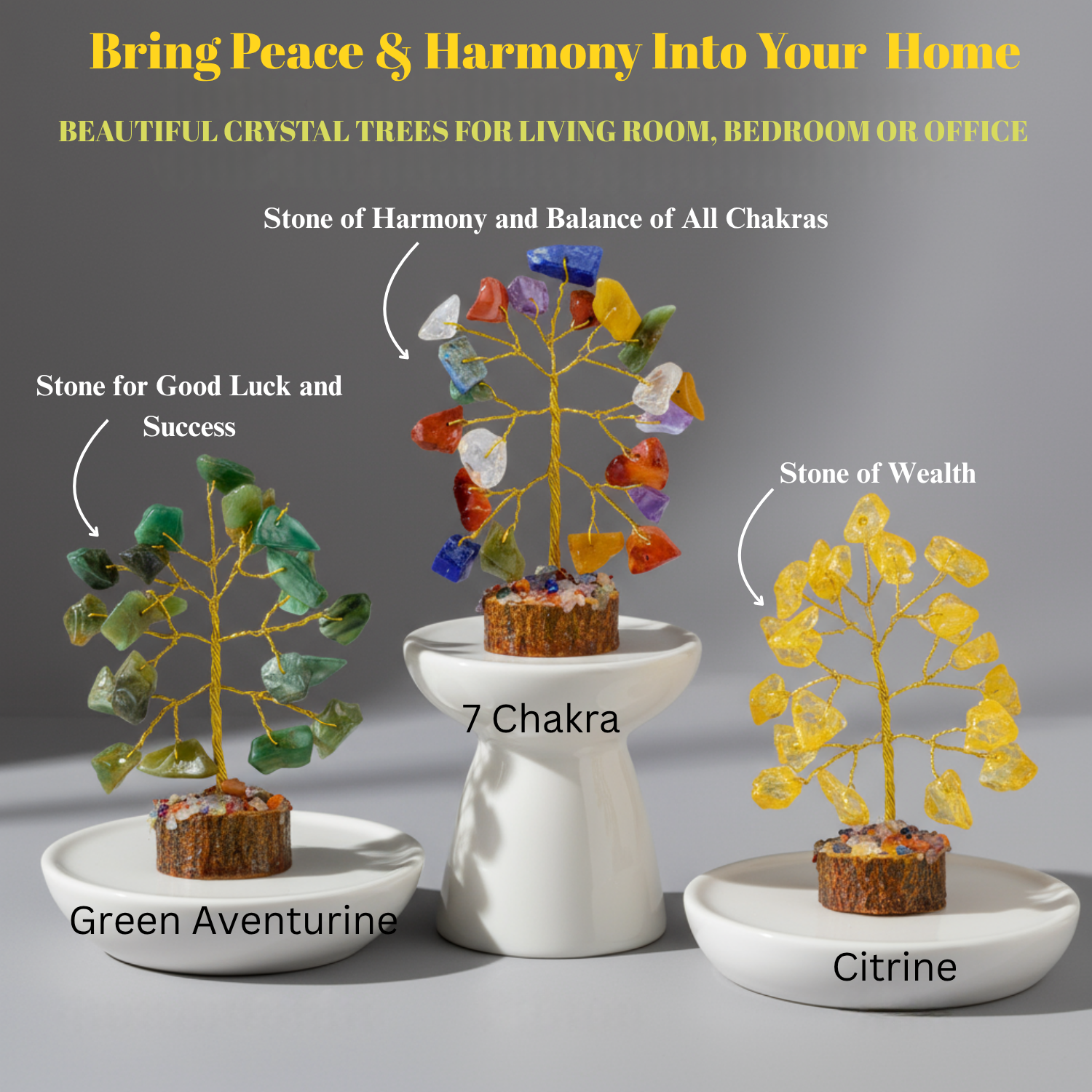Mini Chakra Tree Set of 12