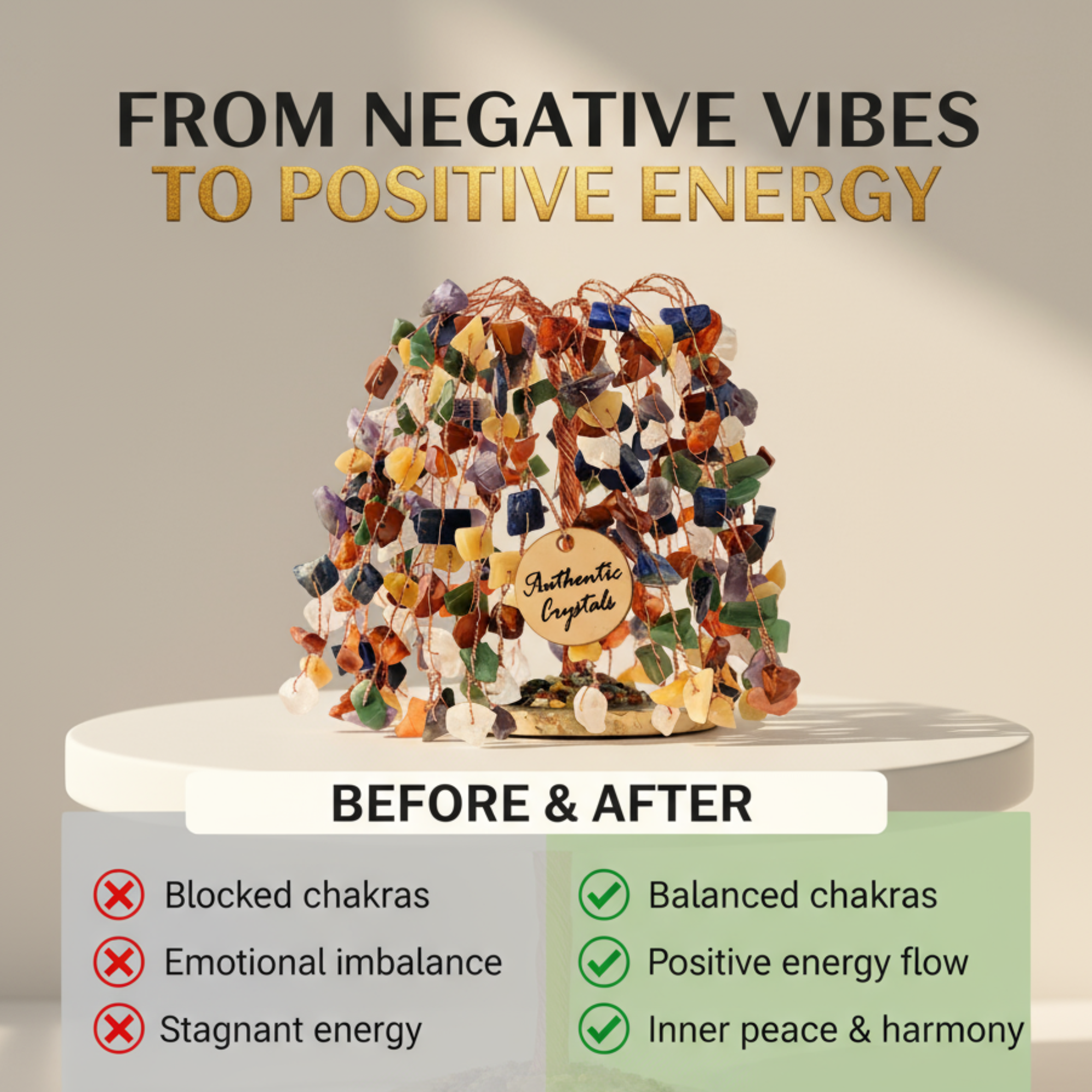 Seven Chakra Tree Khajure Copper Wire