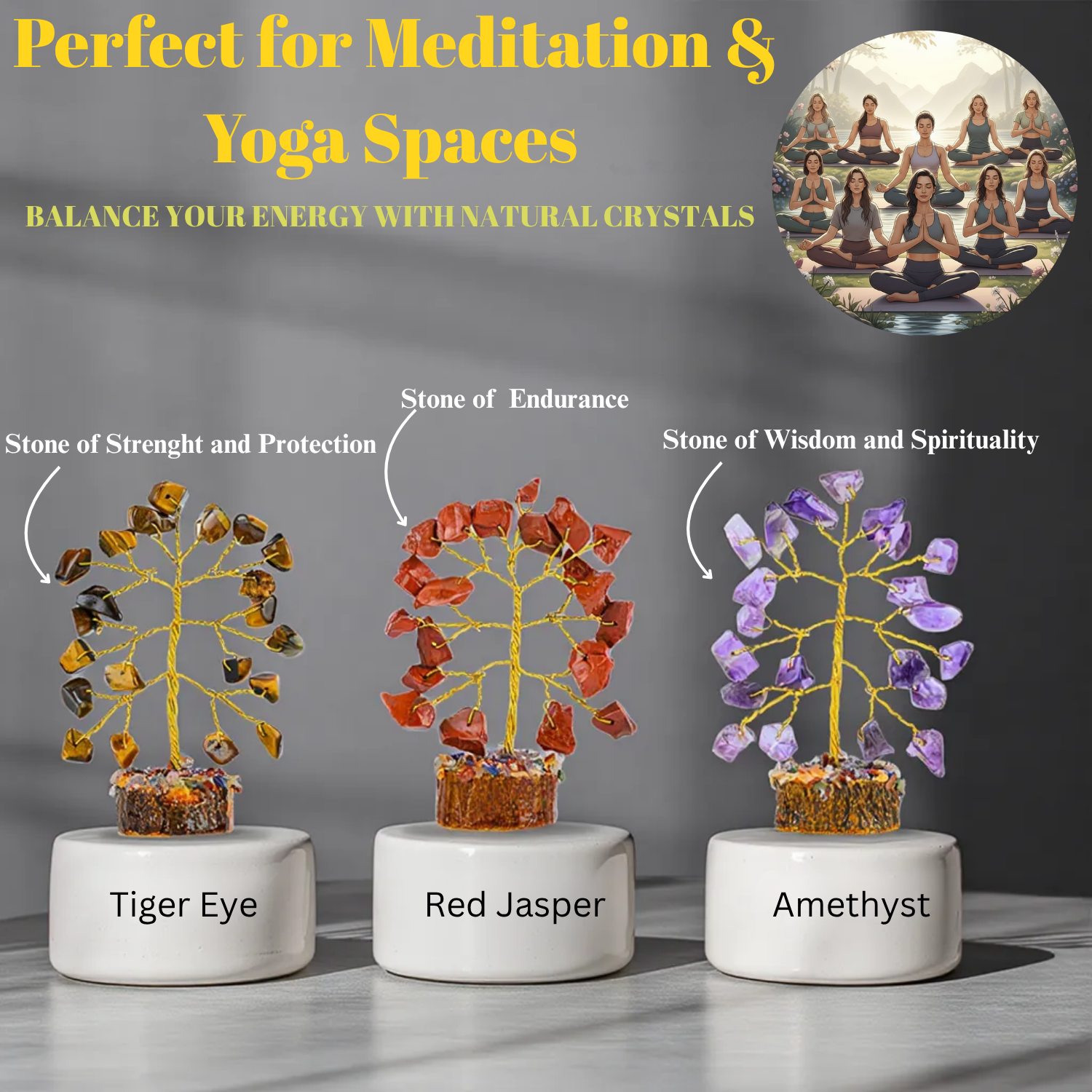 Mini Chakra Tree Set of 12