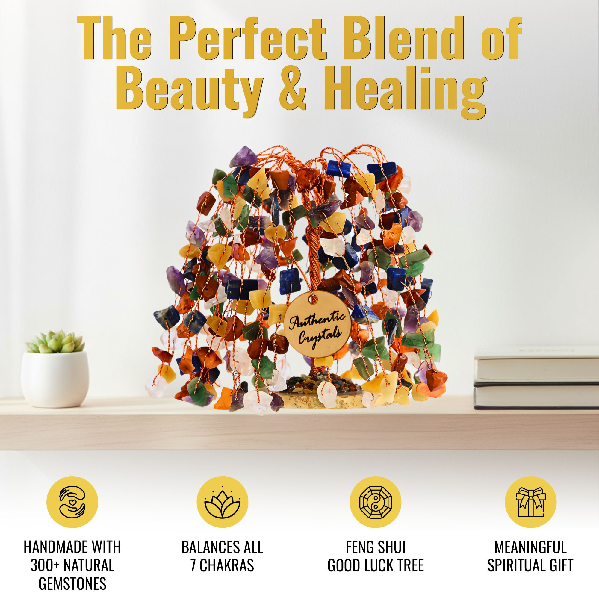 Seven Chakra Tree Khajure Copper Wire