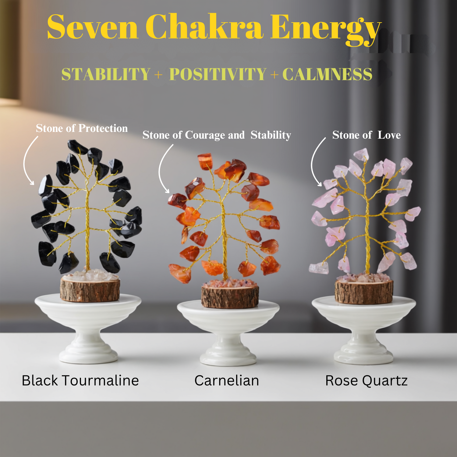 Mini Chakra Tree Set of 12