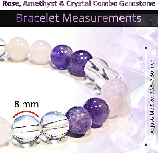 Rose Quartz Amethyst Bracelet