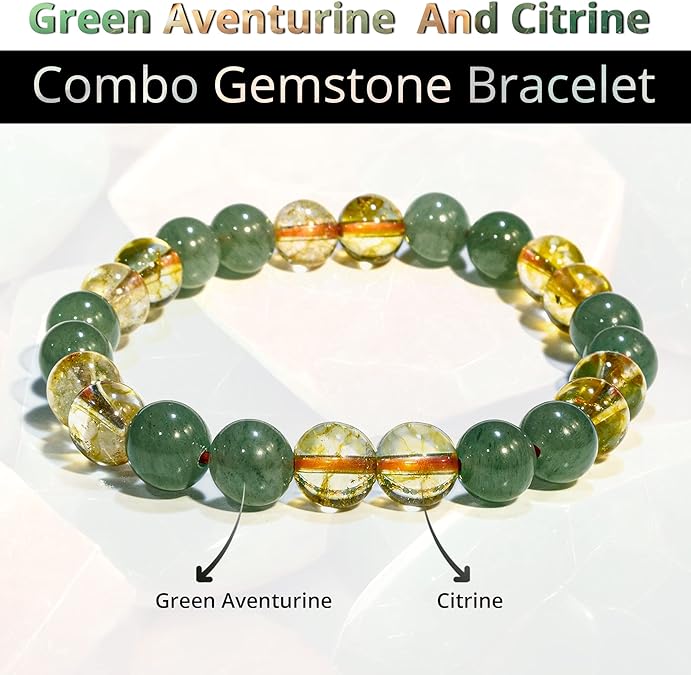 Citrine Green Aventurine Bracelet