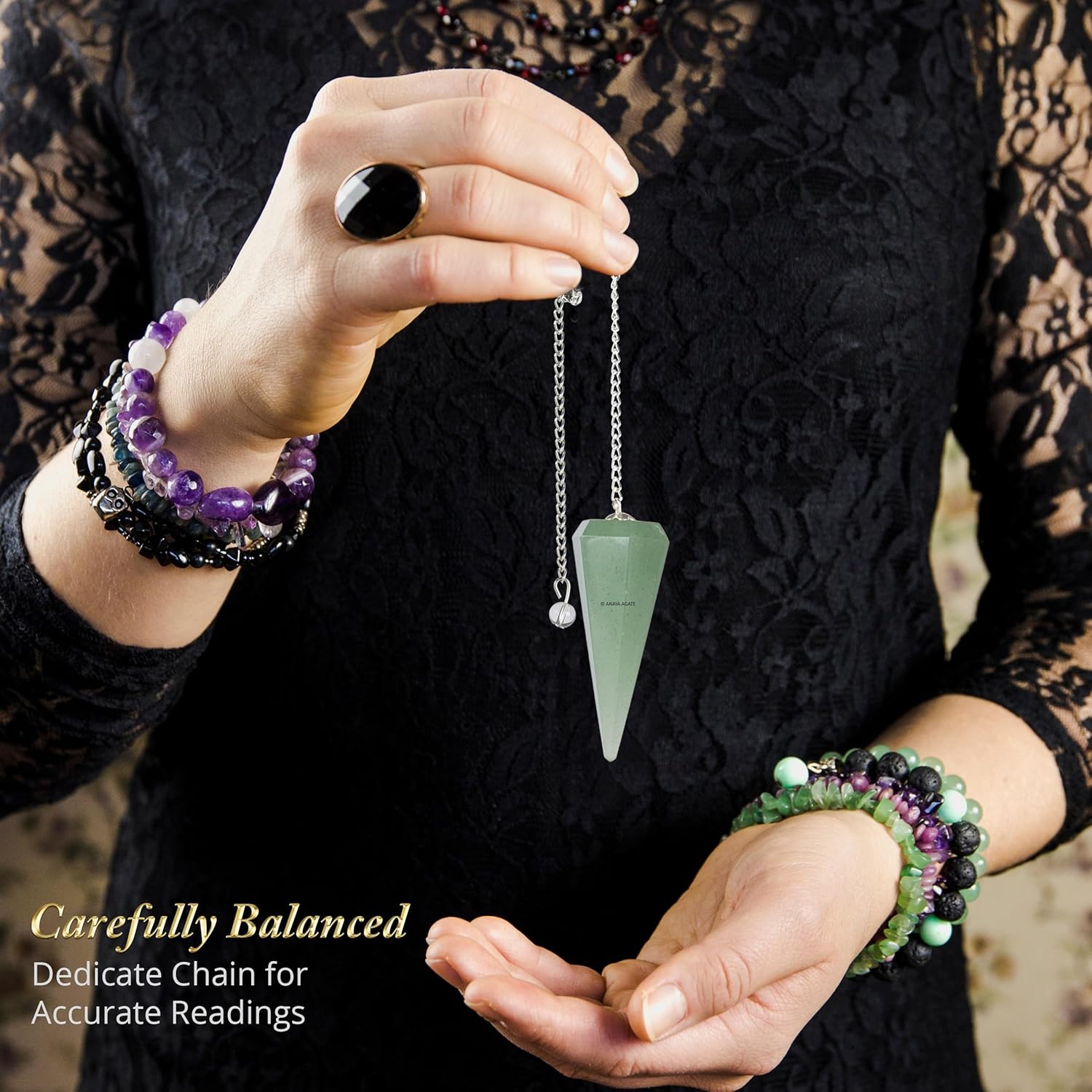 Pack of 11 Crystal Pendulums Bulk Set with Pendulum Board - Wholesale Bulk Crystals