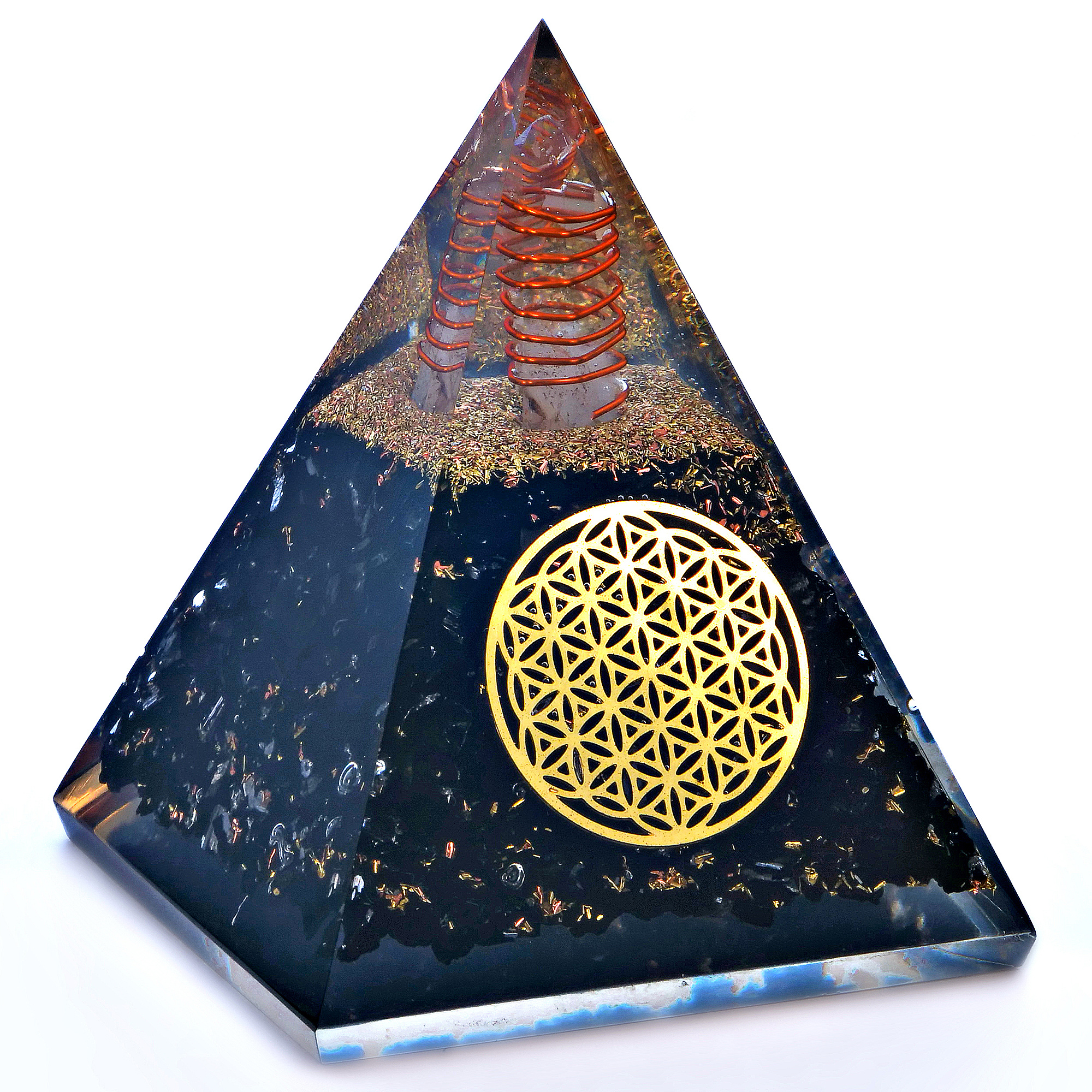 Black Tourmaline Orgone Pyramid