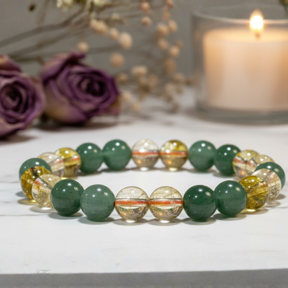 Citrine Green Aventurine Bracelet