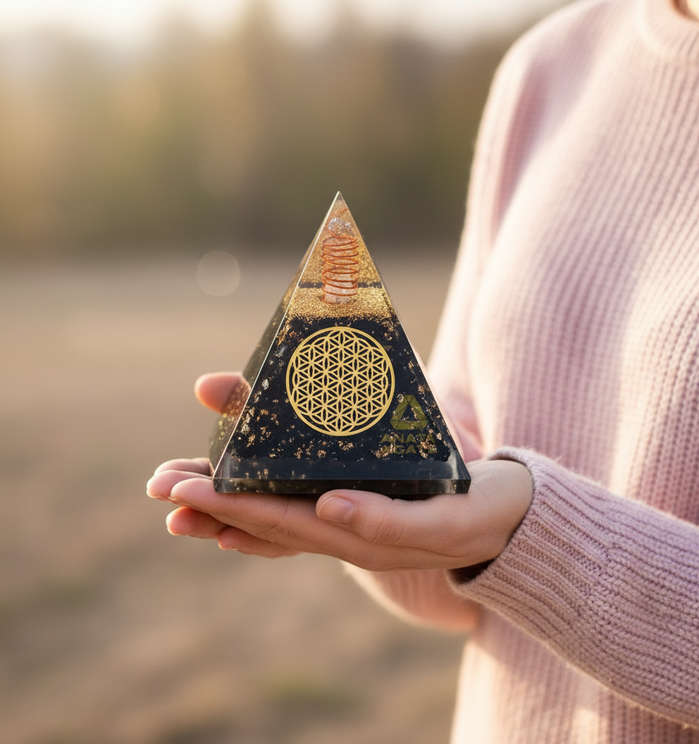 Shungite Orgone Pyramid