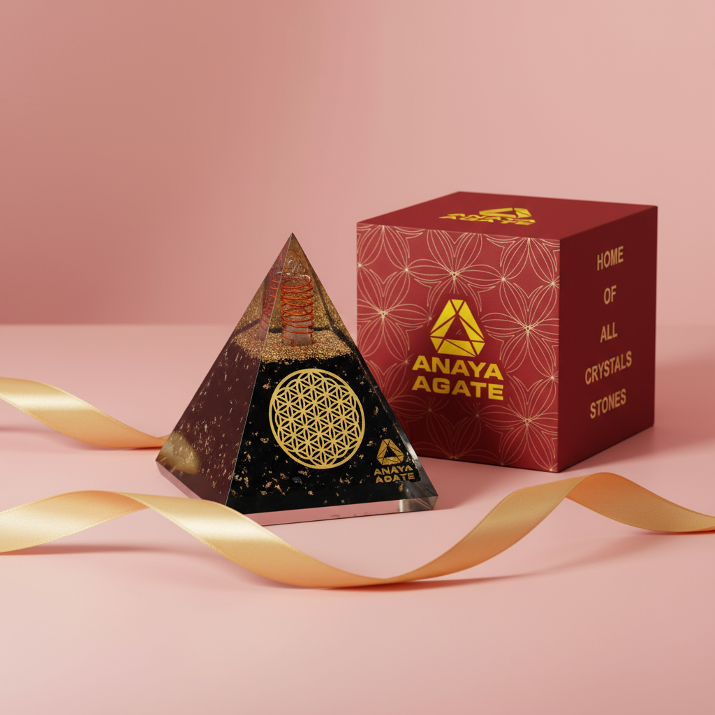 Black Tourmaline Orgone Pyramid