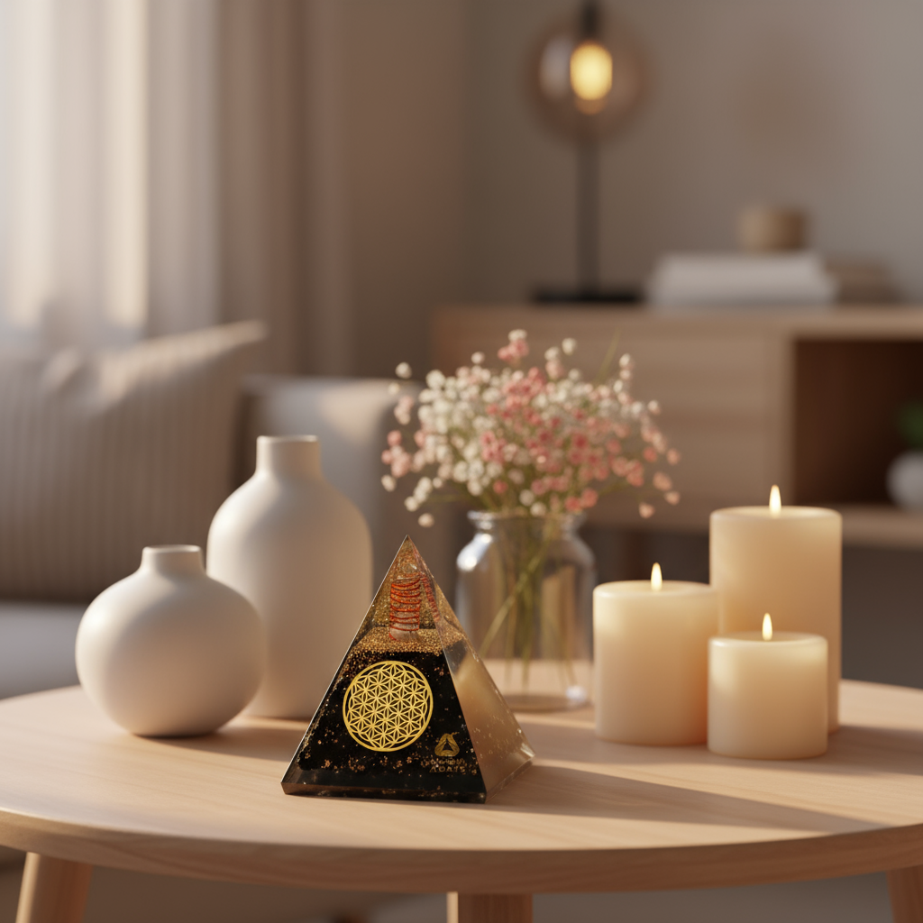 Black Tourmaline Orgone Pyramid